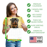 Rottweiler Wall Calendar 2027 - 12" x 9" 14-Month Dog Breed Calendar
