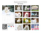 Samoyed Wall Calendar 2027 - 12" x 9" 14-Month Dog Breed Calendar