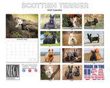 Scottish Terrier Wall Calendar 2027 - 12" x 9" 14-Month Dog Breed Calendar