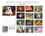 Shetland Sheepdog Wall Calendar 2027 - 12" x 9" 14-Month Dog Breed Calendar