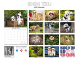 Shih Tzu Wall Calendar 2027 - 12" x 9" 14-Month Dog Breed Calendar