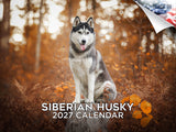 Siberian Husky Wall Calendar 2027 - 12" x 9" 14-Month Dog Breed Calendar
