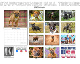 Staffordshire Bull Terrier Wall Calendar 2027 - 12" x 9" 14-Month Dog Breed Calendar