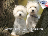 West Highland White Terrier Wall Calendar 2027 - 12" x 9" 14-Month Dog Breed
