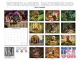 Wirehaired Dachshund Wall Calendar 2027 - 12" x 9" 14-Month Dog Breed Calendar