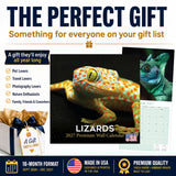 Lizards Wall Calendar 2027 - 12" x 12" Monthly Exotic Reptiles & Colorful Scaled Terrarium Nature Calendar