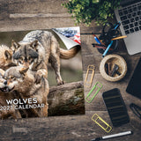Wolves Wall Calendar 2027 - 12" x 9" 14-Month Wildlife Nature Calendar