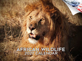 African Wildlife Wall Calendar 2027 - 12" x 9" 14-Month Safari Animal Calendar