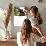 Cockatoos Wall Calendar 2027 - 12" x 9" 14-Month Tropical Bird Calendar