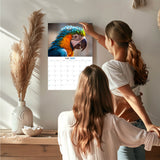 Macaws Wall Calendar 2027 - 12" x 9" 14-Month Tropical Bird Calendar