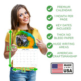Macaws Wall Calendar 2027 - 12" x 9" 14-Month Tropical Bird Calendar