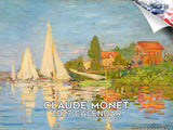 Claude Monet Wall Calendar 2027 - 12" x 9" 14-Month Impressionist Fine Art Calendar
