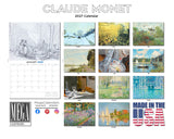 Claude Monet Wall Calendar 2027 - 12" x 9" 14-Month Impressionist Fine Art Calendar