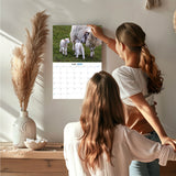 Sheep Wall Calendar 2027 - 12" x 9" 14-Month Farm Animal Calendar