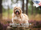 Tibetan Terrier Wall Calendar 2027 - 12" x 9" 14-Month Dog Breed Calendar