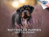 Rottweiler Puppy Wall Calendar 2027 - 12" x 9" 14-Month Dog Breed Calendar