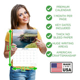 Iceland Wall Calendar 2027 - 12" x 9" 14-Month Scenic Landscape Calendar