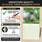 Owls Wall Calendar 2027 - 12" x 12" Monthly Majestic Raptors & Wise Nocturnal Bird Calendar