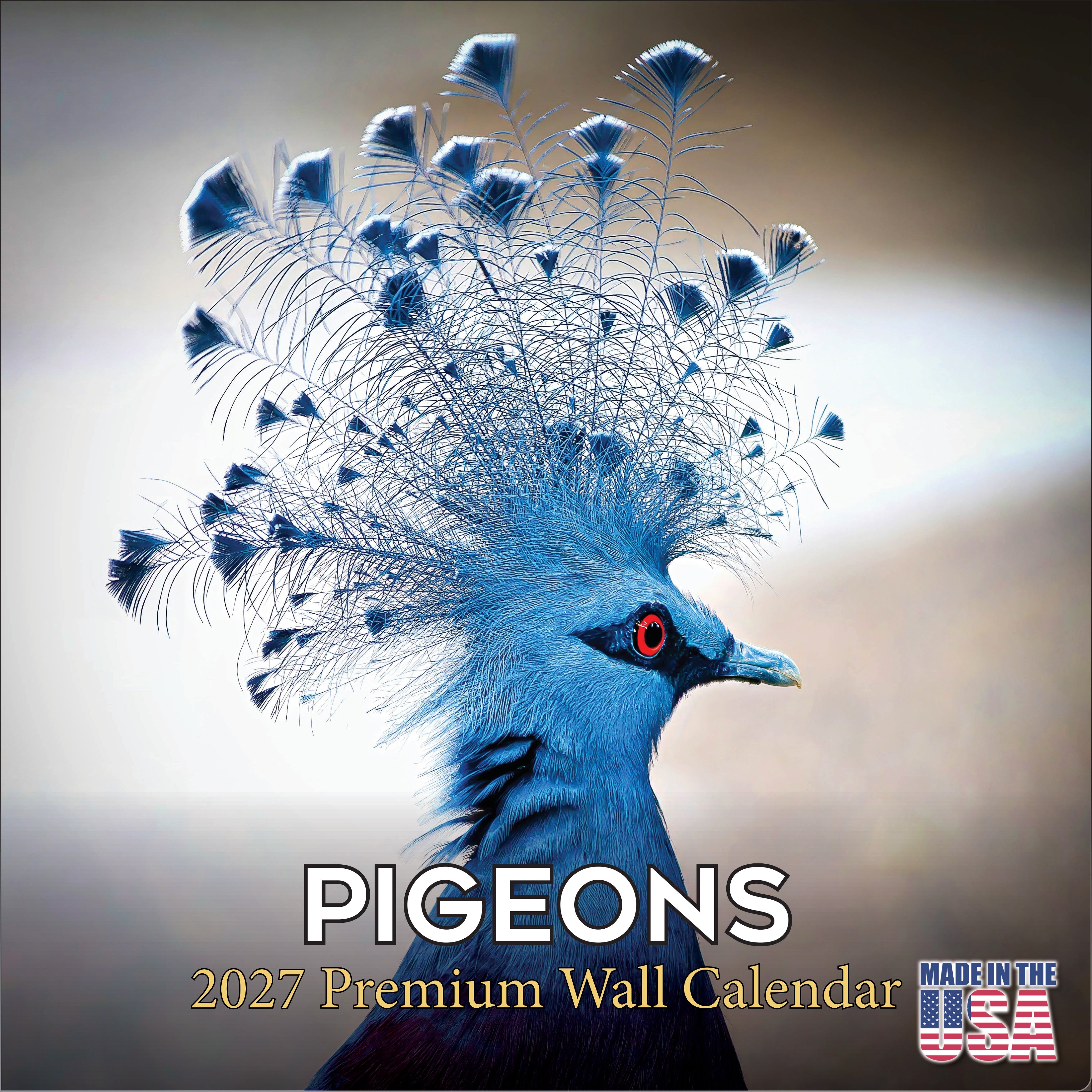 Pigeons Wall Calendar 2027