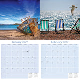 Amazing Beaches Wall Calendar 2027 - 12" x 12" Monthly Breathtaking Tropical Paradise Coastal Scenery Calendar