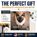 Siamese Cats Wall Calendar 2027 - 12" x 12" Monthly Intelligent & Sleek Blue-Eyed Feline Companion Calendar