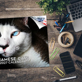 Siamese Cats Wall Calendar 2027 - 12" x 9" 14-Month Cat Breed Calendar