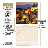 Greek Islands Wall Calendar 2027 - 12" x 12" Monthly Breathtaking Mediterranean Aegean Sea Travel Scenery Calendar