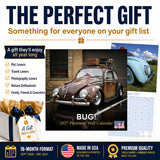 Vintage Bug Wall Calendar 2027 - 12" x 12" Monthly Classic Car Calendar