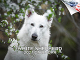White Shepherd Wall Calendar 2027 - 12" x 9" 14-Month Dog Breed Calendar