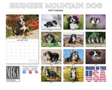 Bernese Mountain Dog Wall Calendar 2027 - 12" x 9" 14-Month Dog Breed Calendar