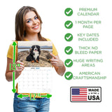 Bernese Mountain Dog Wall Calendar 2027 - 12" x 9" 14-Month Dog Breed Calendar
