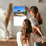 Greek Islands Wall Calendar 2027 - 12" x 9" 14-Month Scenic Travel Calendar