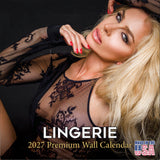 Lingerie Wall Calendar 2027 - 12" x 12" Monthly Elegant Boudoir Photography & Creative Glamour Art Calendar