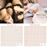 Lingerie Wall Calendar 2027 - 12" x 12" Monthly Elegant Boudoir Photography & Creative Glamour Art Calendar