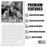 Lingerie Wall Calendar 2027 - 12" x 12" Monthly Elegant Boudoir Photography & Creative Glamour Art Calendar