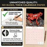 Frogs Wall Calendar 2027 - 12" x 12" Monthly Colorful Exotic Tree Frogs Amphibian Nature Calendar