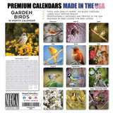 Garden Birds Wall Calendar 2027 - 12" x 12" Monthly Beautiful Songbirds & Colorful Backyard Wild Birds Calendar