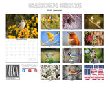 Garden Birds Wall Calendar 2027 - 12" x 9" 14-Month Backyard Songbird Calendar