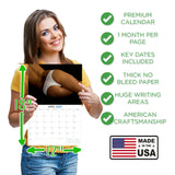 Lingerie Wall Calendar 2027 - 12" x 9" 14-Month High-Fashion Lifestyle Calendar