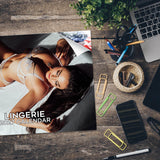 Lingerie Wall Calendar 2027 - 12" x 9" 14-Month High-Fashion Lifestyle Calendar
