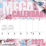 Flowers Wall Calendar 2027 - 12" x 12" Monthly Vibrant Floral & Botanical Garden Photography Calendar