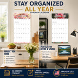 Flowers Wall Calendar 2027 - 12" x 12" Monthly Vibrant Floral & Botanical Garden Photography Calendar