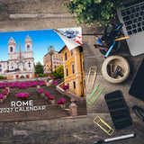 Rome Wall Calendar 2027 - 12" x 9" 14-Month Scenic Travel Cityscape Calendar