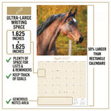 Horses Wall Calendar 2027 - 12" x 12" Monthly Majestic Equine & Galloping Stallion Fine Art Calendar