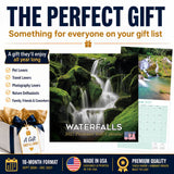 Waterfalls Wall Calendar 2027 - 12" x 12" Monthly Breathtaking Scenic Cascades & Nature Landscape Calendar