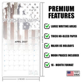 Freedom Wall Calendar 2027 – 12" x 12" Monthly Inspirational Quotes & Patriotic Wall Calendar