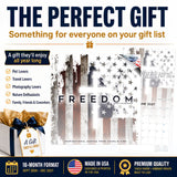 Freedom Wall Calendar 2027 – 12" x 12" Monthly Inspirational Quotes & Patriotic Wall Calendar