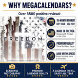 Freedom Wall Calendar 2027 – 12" x 12" Monthly Inspirational Quotes & Patriotic Wall Calendar