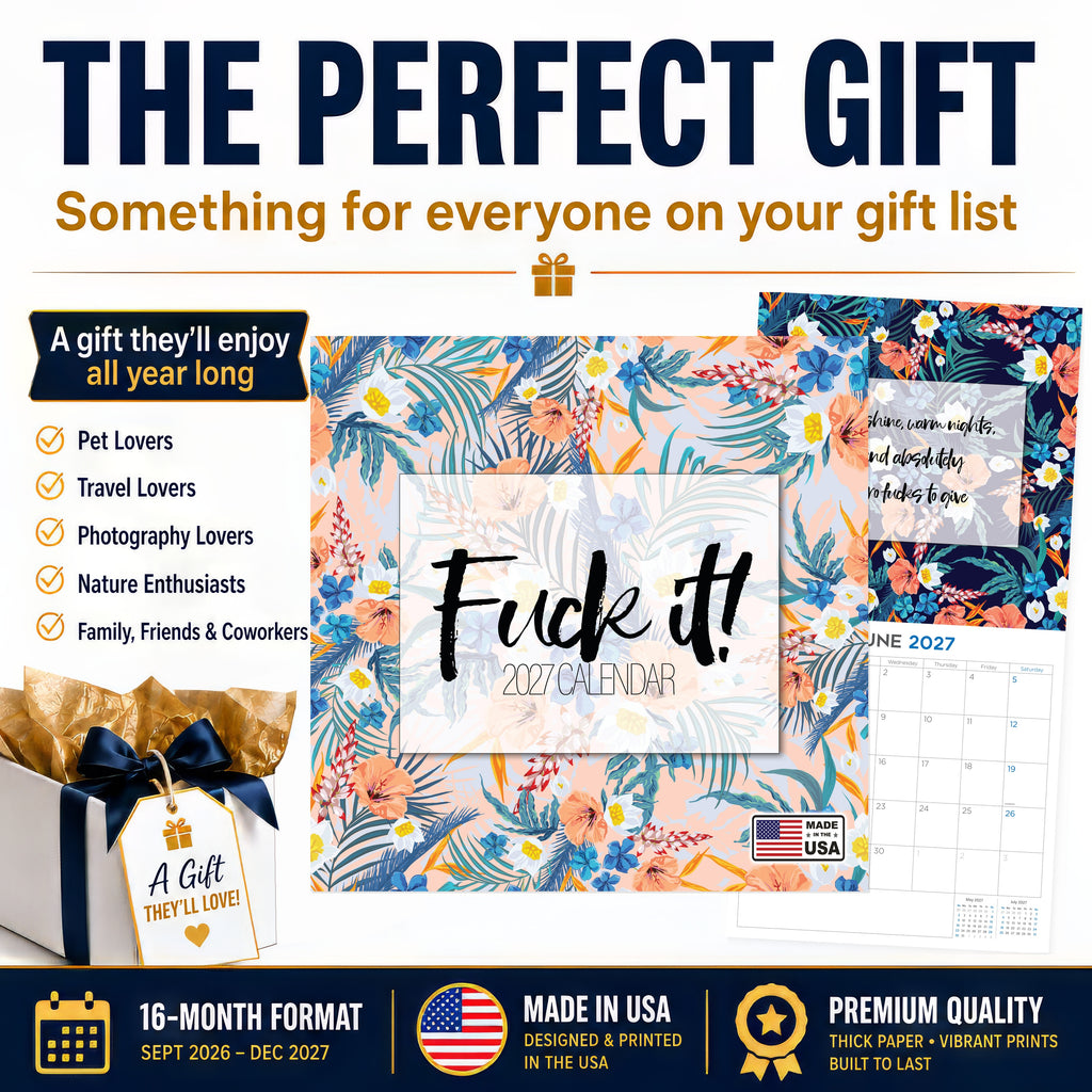 F*ckIt Wall Calendar 2027 – Funny & Relatable Monthly Planner