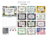 F*ckit Wall Calendar 2027 - 12 x 9 14 Month Humorous Calendar